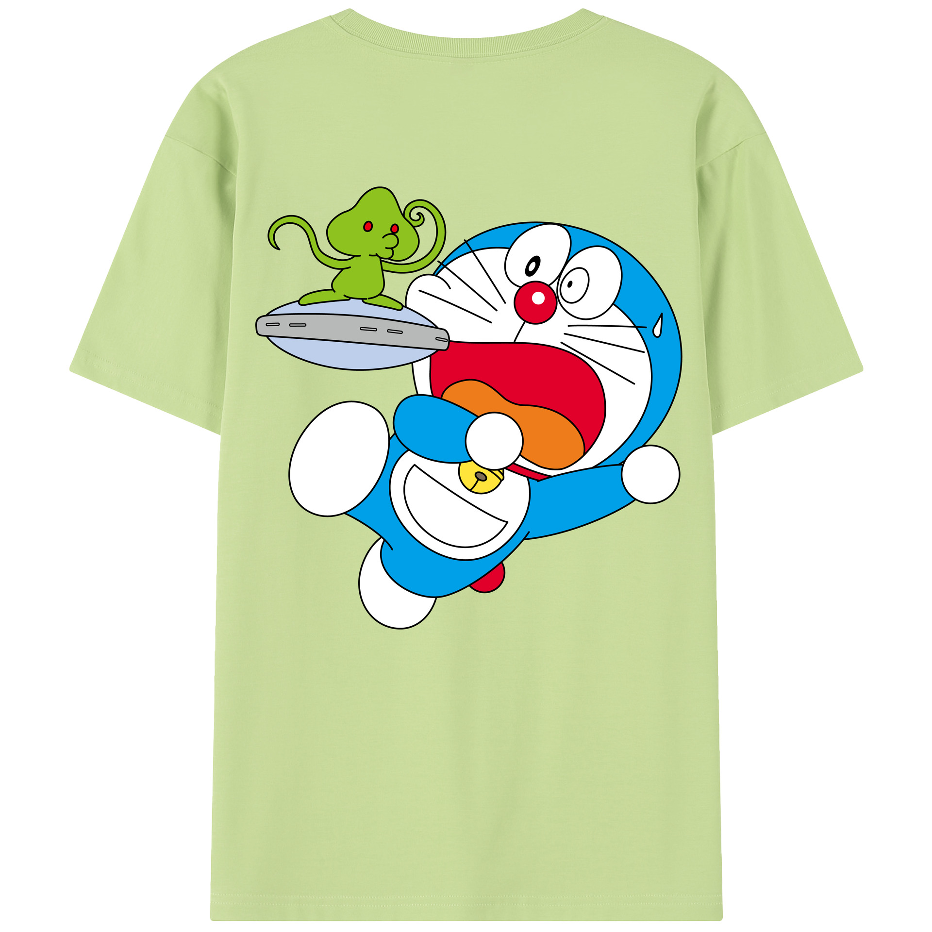 （画像用） ドラえもん Doraemon 綿100％半袖Tシャツ（背面プリント）